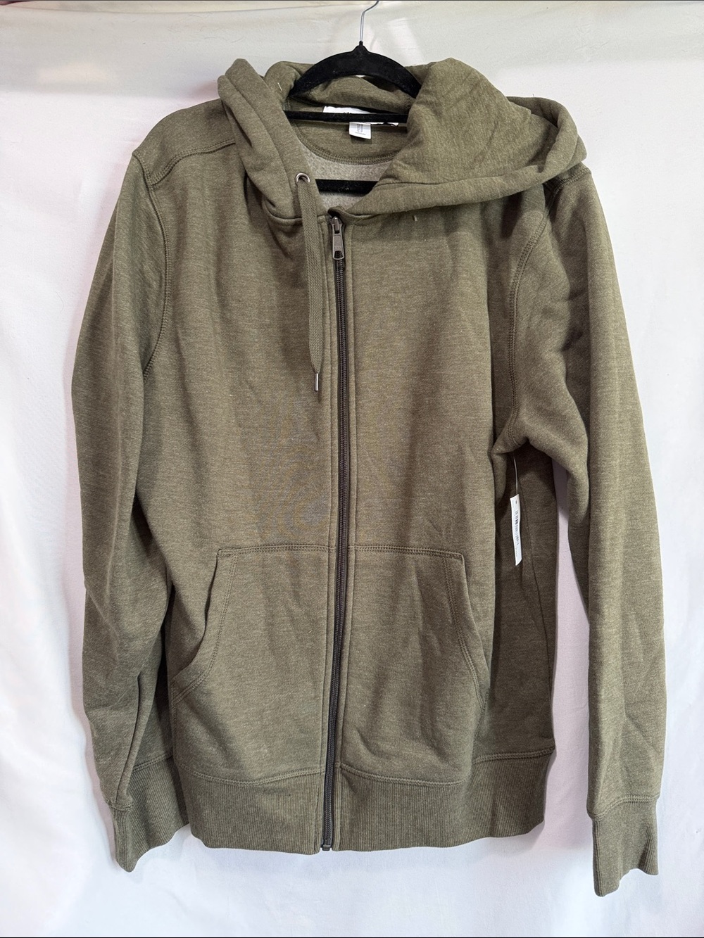 Amazon Essentials Olive Green Full-Zip Hoodie